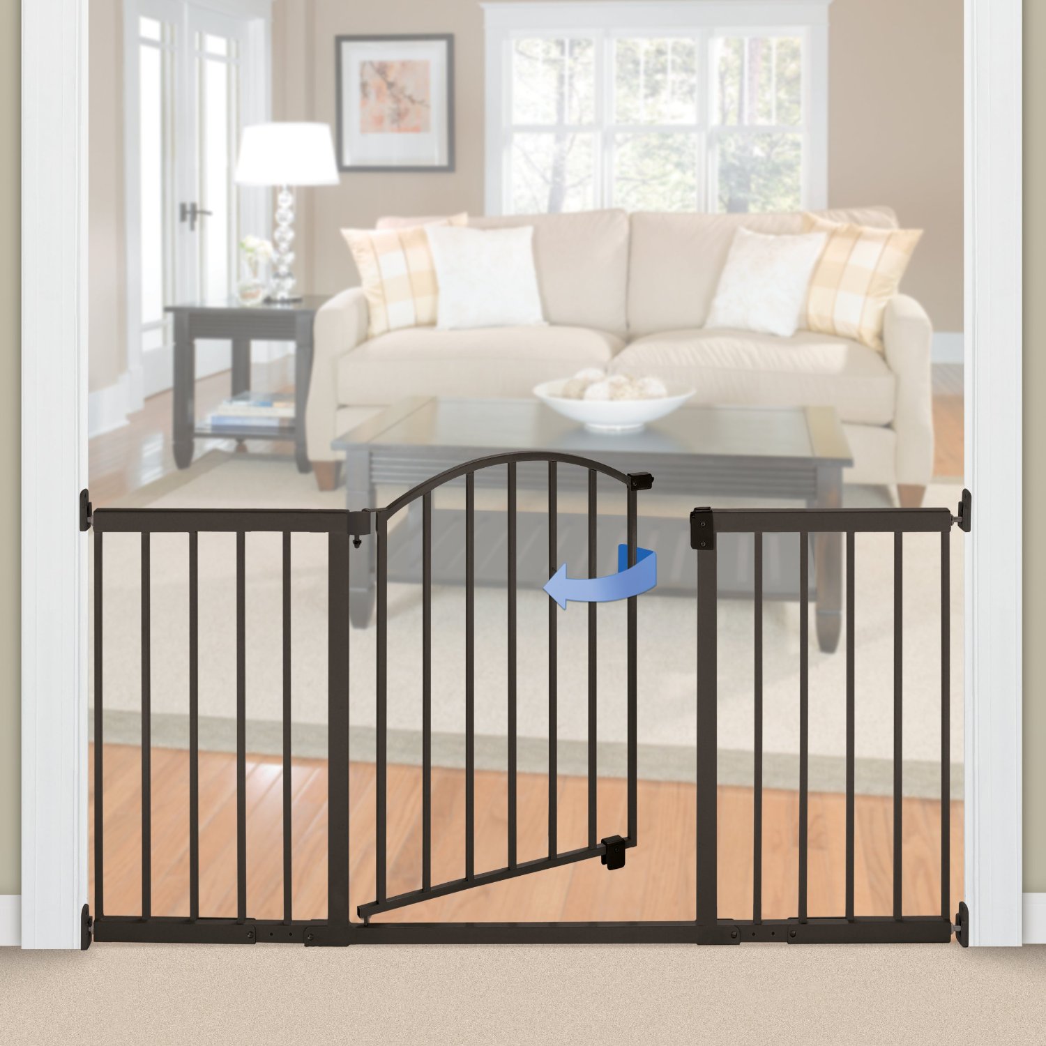 Child proof safety gate installation